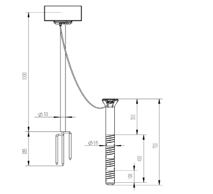 Agricultural soil moisture monitoring equipment